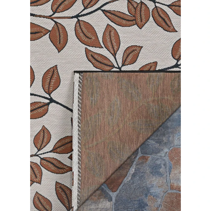 Couristan Dolce Ivory Terracotta 7512/1345 2 ft. 3 in. X 7 ft. 10 in. Rectangle Rug