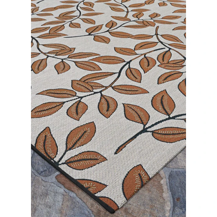 Couristan Dolce Ivory Terracotta 7512/1345 2 ft. 3 in. X 7 ft. 10 in. Rectangle Rug