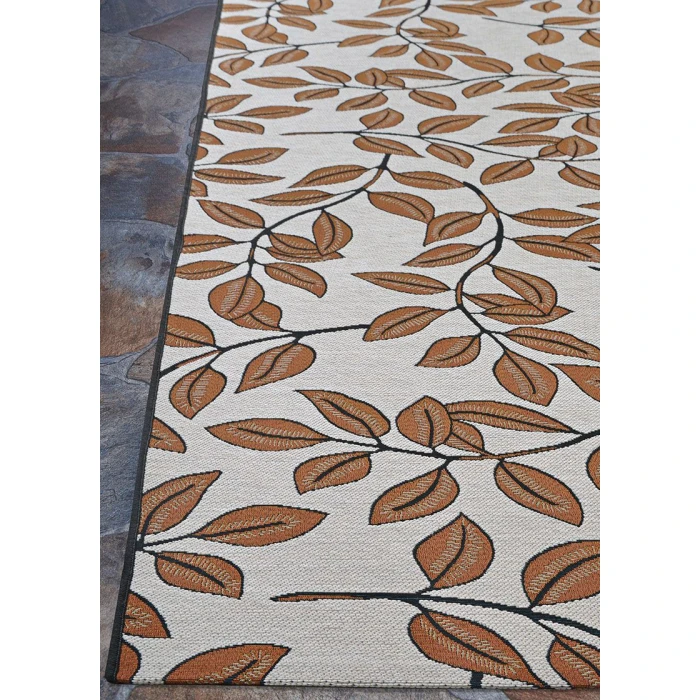 Couristan Dolce Ivory Terracotta 7512/1345 2 ft. 3 in. X 7 ft. 10 in. Rectangle Rug