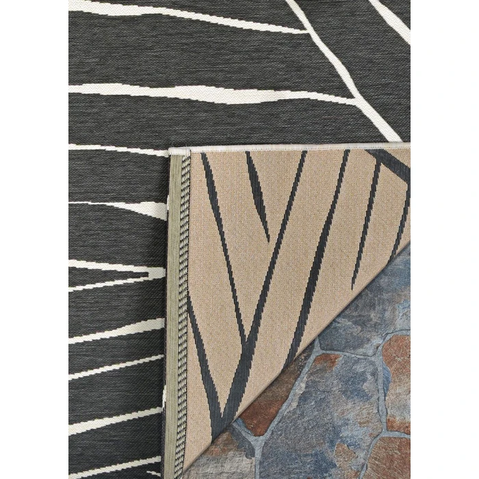 Couristan Dolce Charcoal 7515/2102 5 ft. 3 in. X 7 ft. 6 in. Rectangle Rug