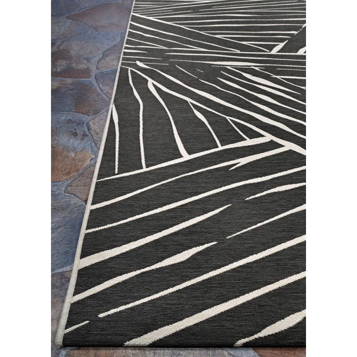 Couristan Dolce Charcoal 7515/2102 5 ft. 3 in. X 7 ft. 6 in. Rectangle Rug