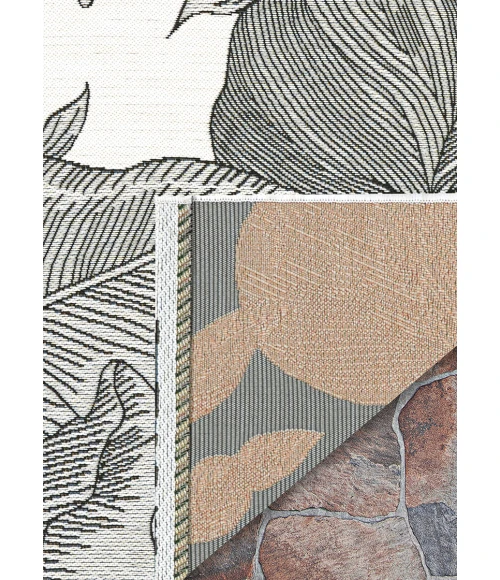 Couristan Dolce Snow 7517/0001 4 ft. X 5 ft. 10 in. Rectangle Rug