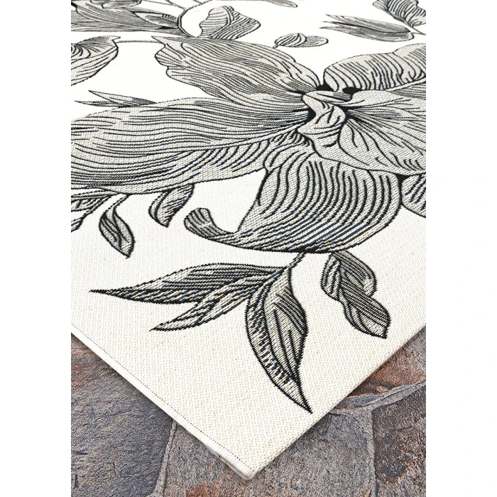 Couristan Dolce Snow 7517/0001 5 ft. 3 in. X 7 ft. 6 in. Rectangle Rug