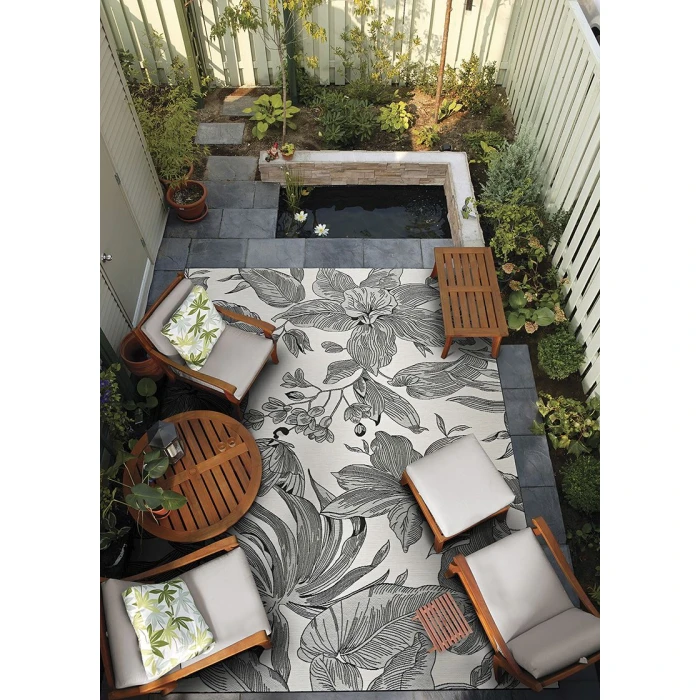 Couristan Dolce Snow 7517/0001 5 ft. 3 in. X 7 ft. 6 in. Rectangle Rug