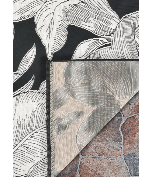 Couristan Dolce Nero 7517/2102 5 ft. 3 in. X 7 ft. 6 in. Rectangle Rug