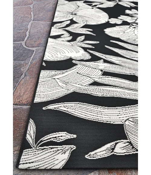 Couristan Dolce Nero 7517/2102 5 ft. 3 in. X 7 ft. 6 in. Rectangle Rug