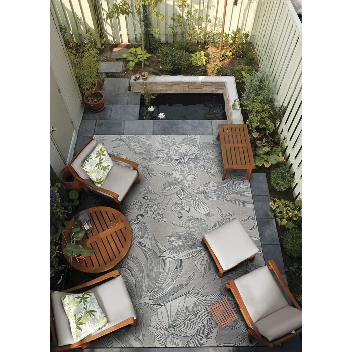 Couristan Dolce Argento 7517/5001 5 ft. 3 in. X 7 ft. 6 in. Rectangle Rug