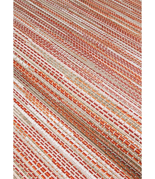 Couristan Monaco Alassio 8' x 11' Sand/Maroon/Salmon Area Rug