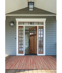 Couristan Monaco Alassio Sand/Maron/Salmn Area Rug 8 ft. 6 in. X 13 ft. Rectangle