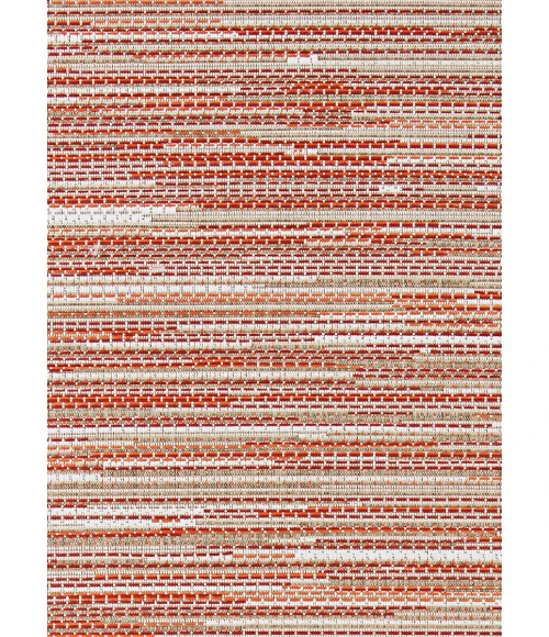 Couristan Monaco Alassio 8' x 11' Sand/Maroon/Salmon Area Rug