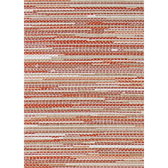 Couristan Monaco Alassio 8' Runner Sand/Maroon/Salmon Area Rug