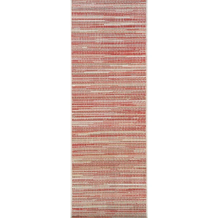 Couristan Monaco Alassio 8' Runner Sand/Maroon/Salmon Area Rug