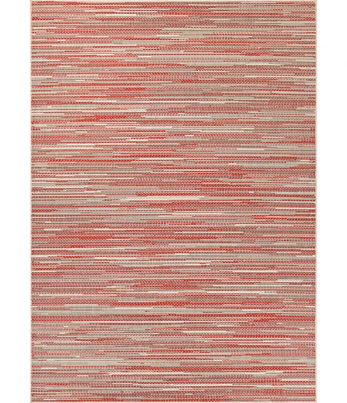 Couristan Monaco Alassio 8' x 11' Sand/Maroon/Salmon Area Rug