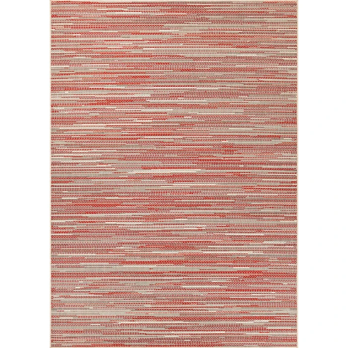 Couristan Monaco Alassio 8' Runner Sand/Maroon/Salmon Area Rug
