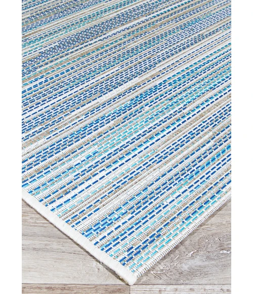 Couristan Monaco Alassio 5' x 8' Sand/Azure/Turquoise Area Rug