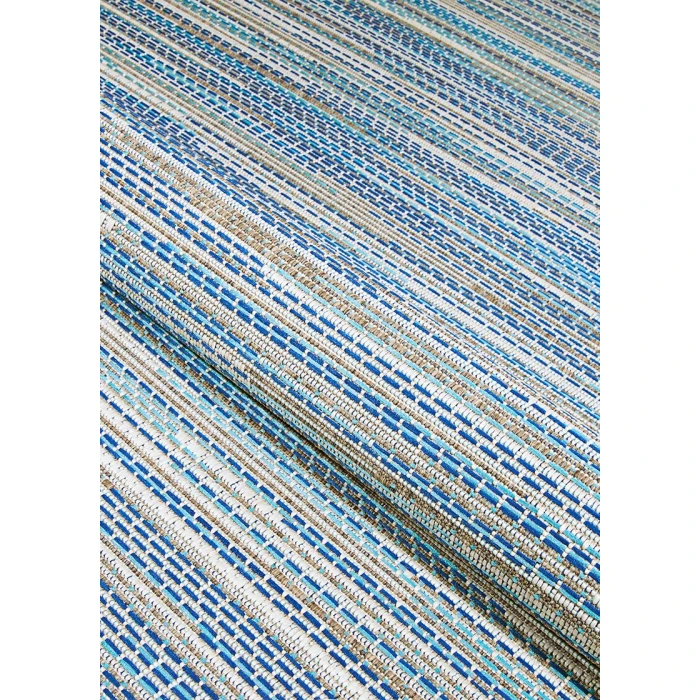 Couristan Monaco Alassio 2' x 4' Sand/Azure/Turquoise Area Rug