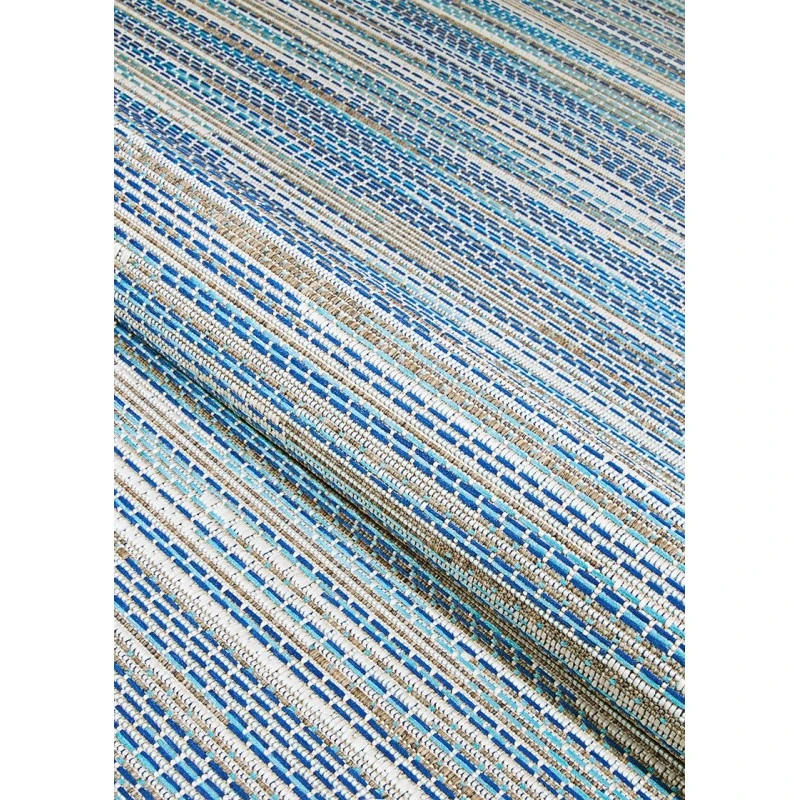 Couristan Monaco Alassio 4' x 6' Sand/Azure/Turquoise Area Rug