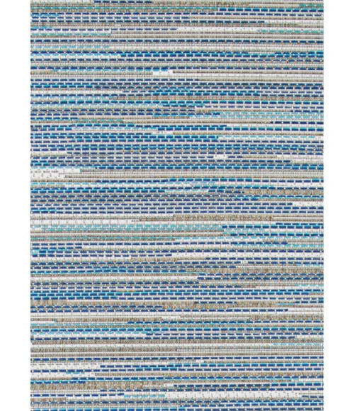 Couristan Monaco Alassio 5' x 8' Sand/Azure/Turquoise Area Rug