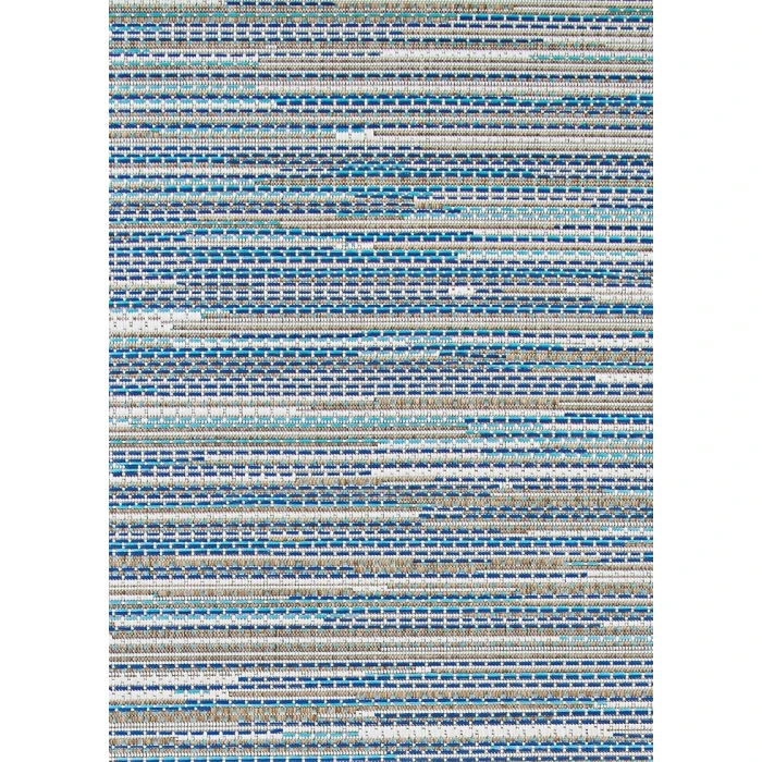 Couristan Monaco Alassio 2' x 4' Sand/Azure/Turquoise Area Rug