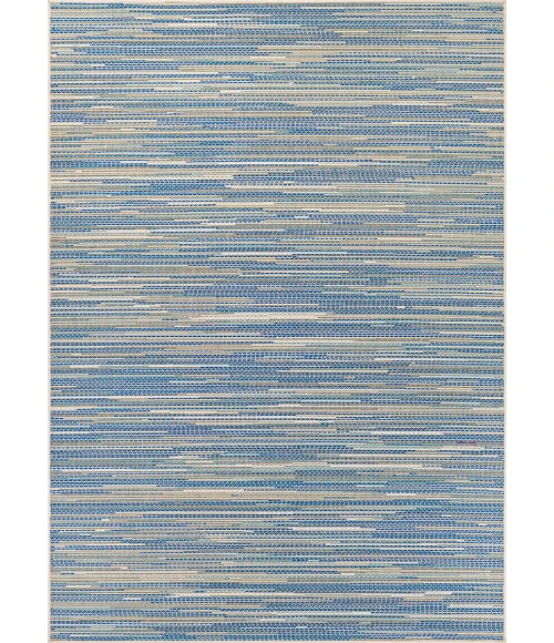 Couristan Monaco Alassio 5' x 8' Sand/Azure/Turquoise Area Rug