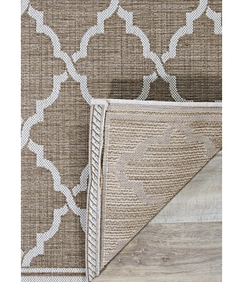 Couristan Monaco Ocean Port 6' x 9' Taupe/Sand Area Rug