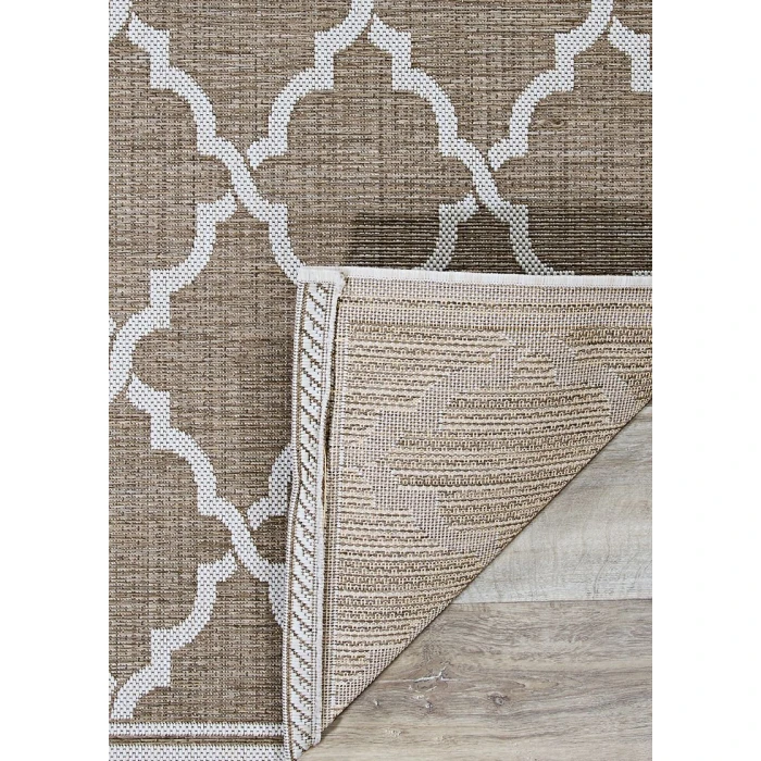 Couristan Monaco Ocean Port 8' x 11' Taupe/Sand Area Rug