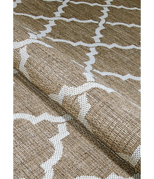 Couristan Monaco Ocean Port 6' x 9' Taupe/Sand Area Rug