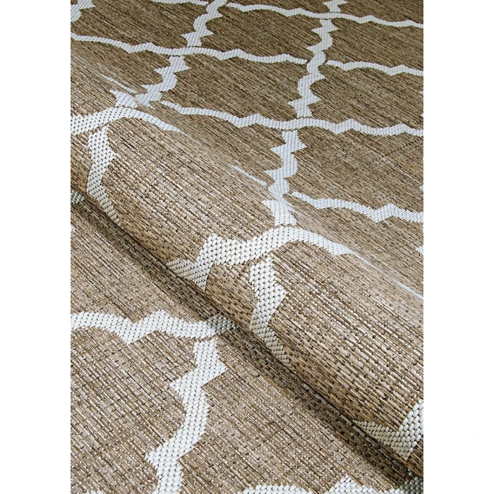 Couristan Monaco Ocean Port 8' x 11' Taupe/Sand Area Rug
