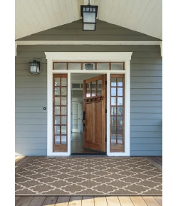 Couristan Monaco Ocean Port Taupe/Sand Area Rug 8 ft. 6 in. X 13 ft. Rectangle