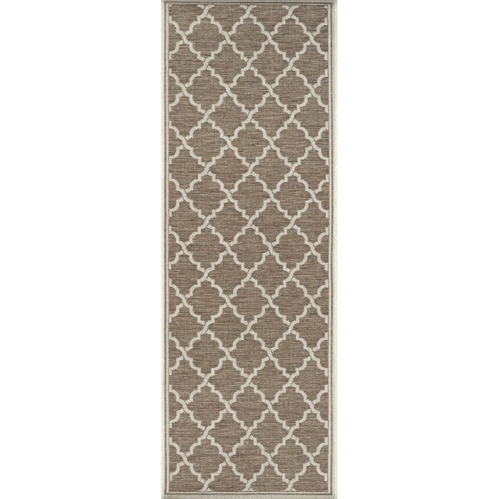 Couristan Monaco Ocean Port 8' x 11' Taupe/Sand Area Rug