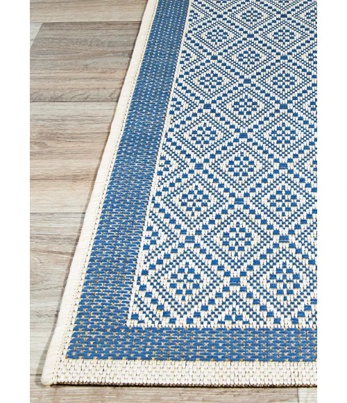 Couristan Monaco Sea Pier 6' x 9' Sand/Azure Area Rug