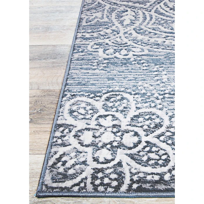Couristan Nirvana Topiary 6' x 9' Greystone Area Rug