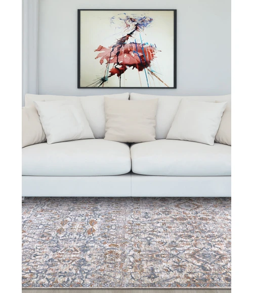 Couristan Luxor Beige/Multi 8188/0150 2 ft. 2 in. X 8 ft. 11 in. Rectangle Rug