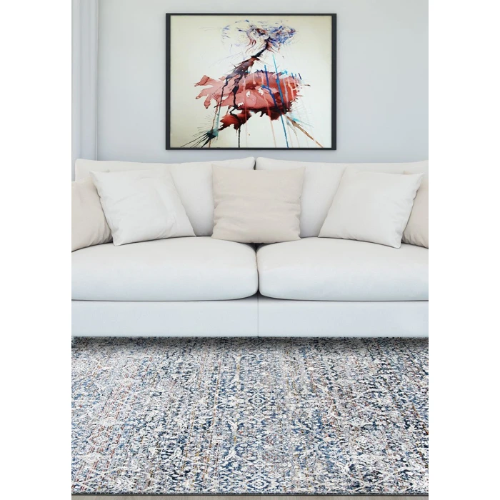 Couristan Luxor Ludvig 5' x 8' Multi/Antique Beige Ocean Area Rug