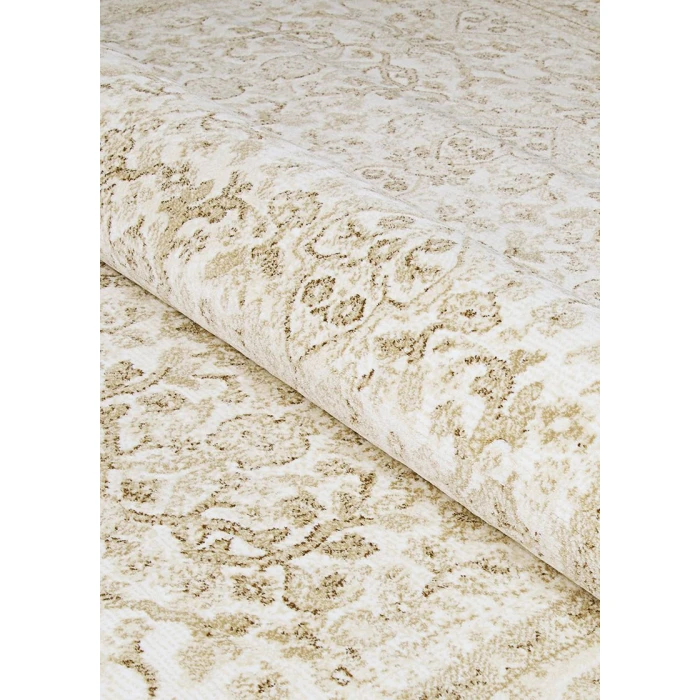 Couristan Marina St. Tropez 4' x 6' Champagne/Pearl Area Rug