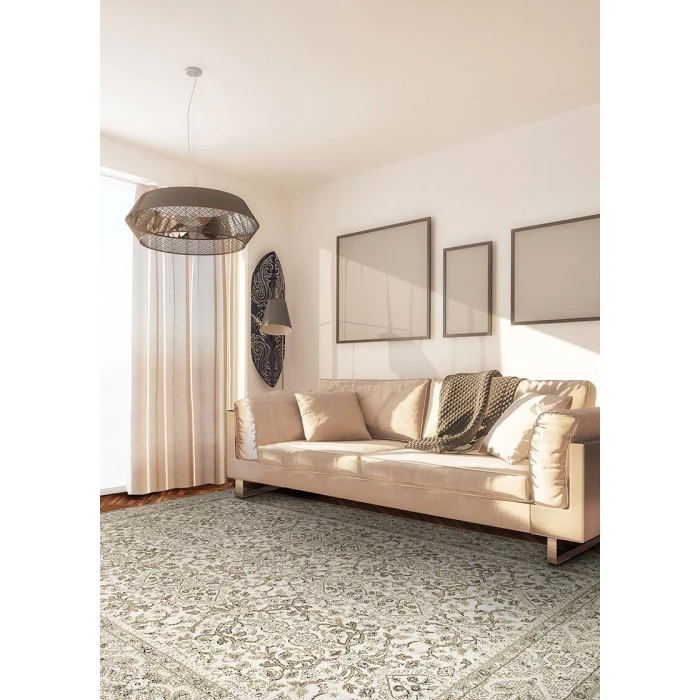 Couristan Marina St. Tropez 4' x 6' Champagne/Pearl Area Rug