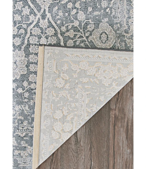 Couristan Marina Lillian 8' x 11' Slate Blue/Oyster Area Rug