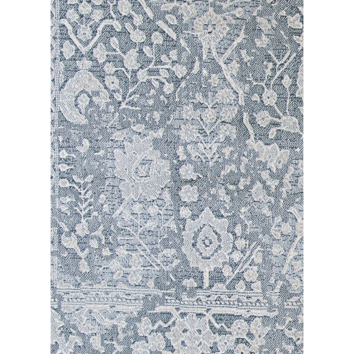 Couristan Marina Lillian 2' x 4' Slate Blue/Oyster Area Rug