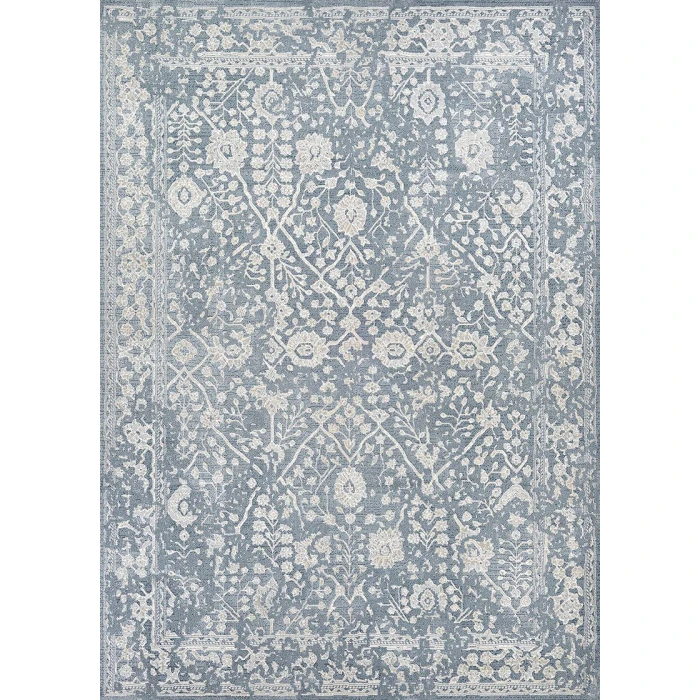 Couristan Marina Lillian 2' x 4' Slate Blue/Oyster Area Rug