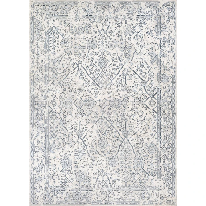 Couristan Marina Oyster/Slate Blue 8974/0567 2 ft. X 3 ft. 11 in. Rectangle Rug