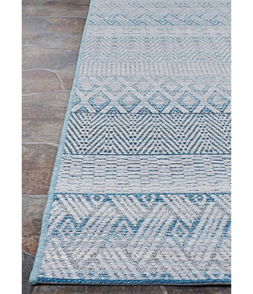 Couristan Cape Gables Long Runner Surf  Area Rug