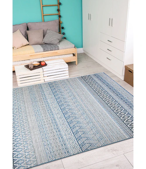 Couristan Cape Gables Long Runner Surf  Area Rug