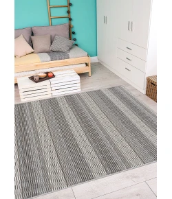 Couristan Cape Sky Blue /Grey 9864/5038 7 ft. 10 in. X 10 ft. 9 in. Rectangle Rug