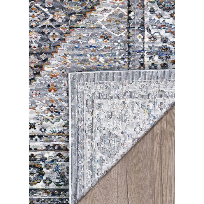 Couristan Gypsy Grey/Ivory AY38/0102 3 ft. 6 in. X 5 ft. 6 in. Rectangle Rug