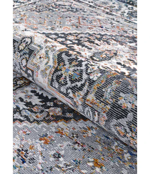 Couristan Gypsy Grey/Ivory AY38/0102 3 ft. 6 in. X 5 ft. 6 in. Rectangle Rug