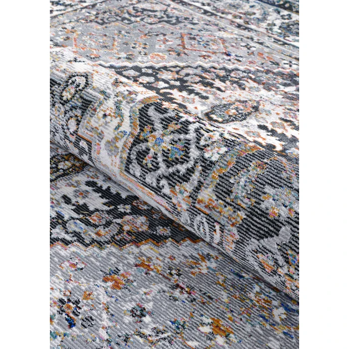 Couristan Gypsy Grey/Ivory AY38/0102 3 ft. 6 in. X 5 ft. 6 in. Rectangle Rug