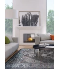 Couristan Gypsy Grey/Ivory AY38/0102 3 ft. 6 in. X 5 ft. 6 in. Rectangle Rug