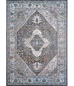 Couristan Gypsy Grey/Ivory AY38/0102 5 ft. 3 in. X 7 ft. 6 in. Rectangle Rug