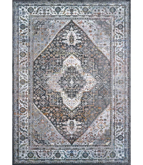 Couristan Gypsy Grey/Ivory AY38/0102 3 ft. 6 in. X 5 ft. 6 in. Rectangle Rug