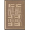 Couristan Recife Bistro Cocoa/Natural Area Rug 8 ft. 6 Round
